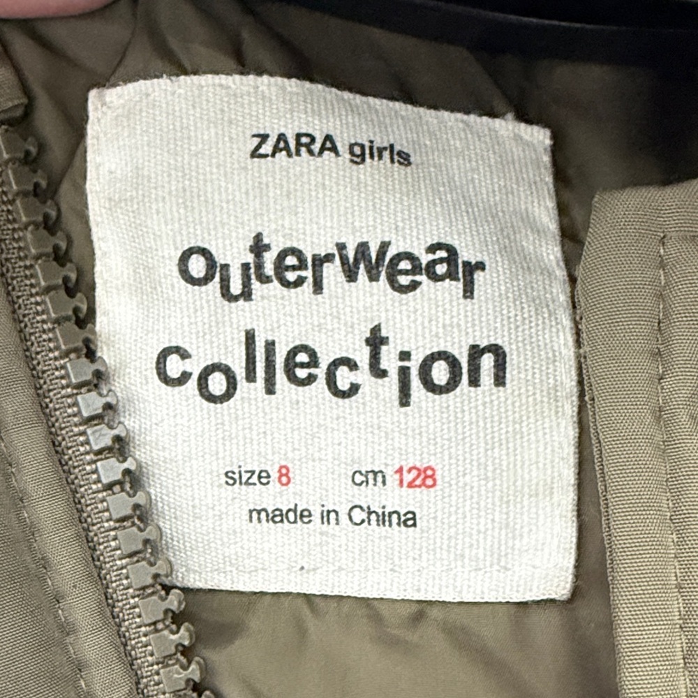 Zara Kids Hooded Puffer Jacket - Dark Gray - Picture 3 of 3